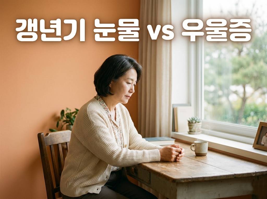 갱년기 감정 기복, 이게 우울증인지 구별하는 법
