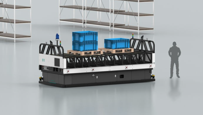 현대무벡스가 개발할 10톤급 AMR의 가상 이미지