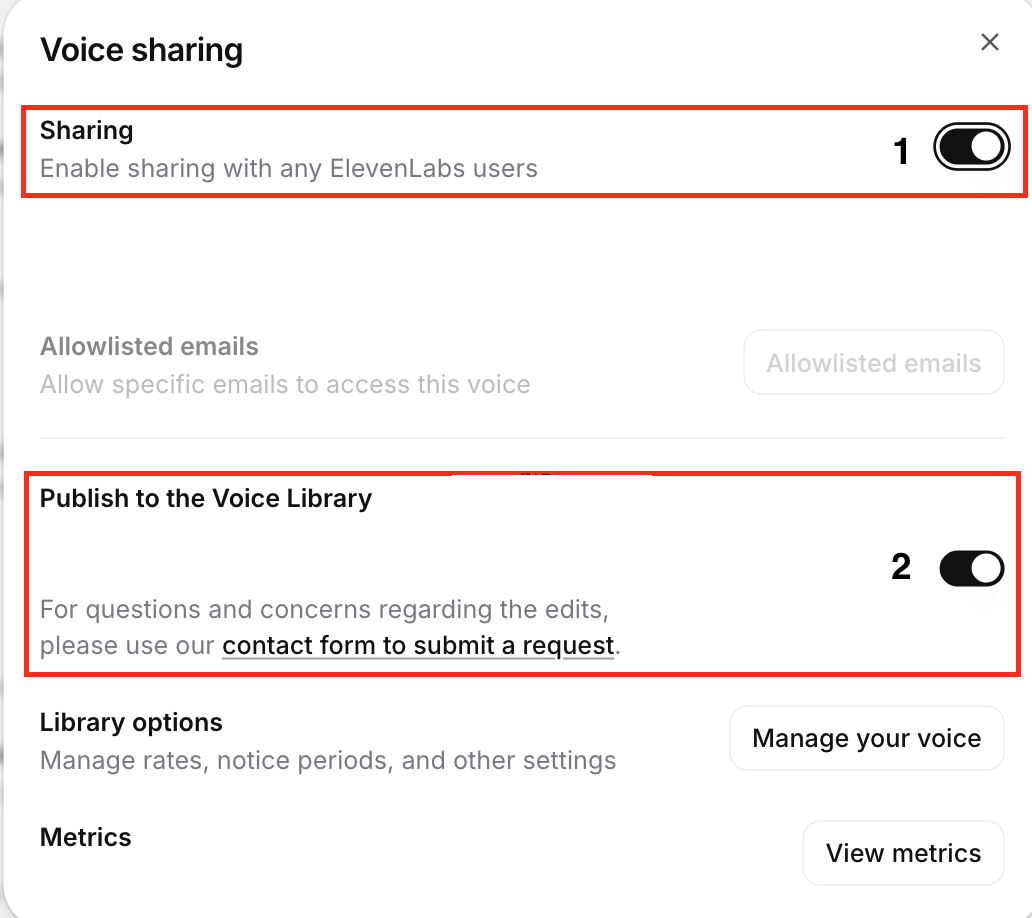 Voice Sharing