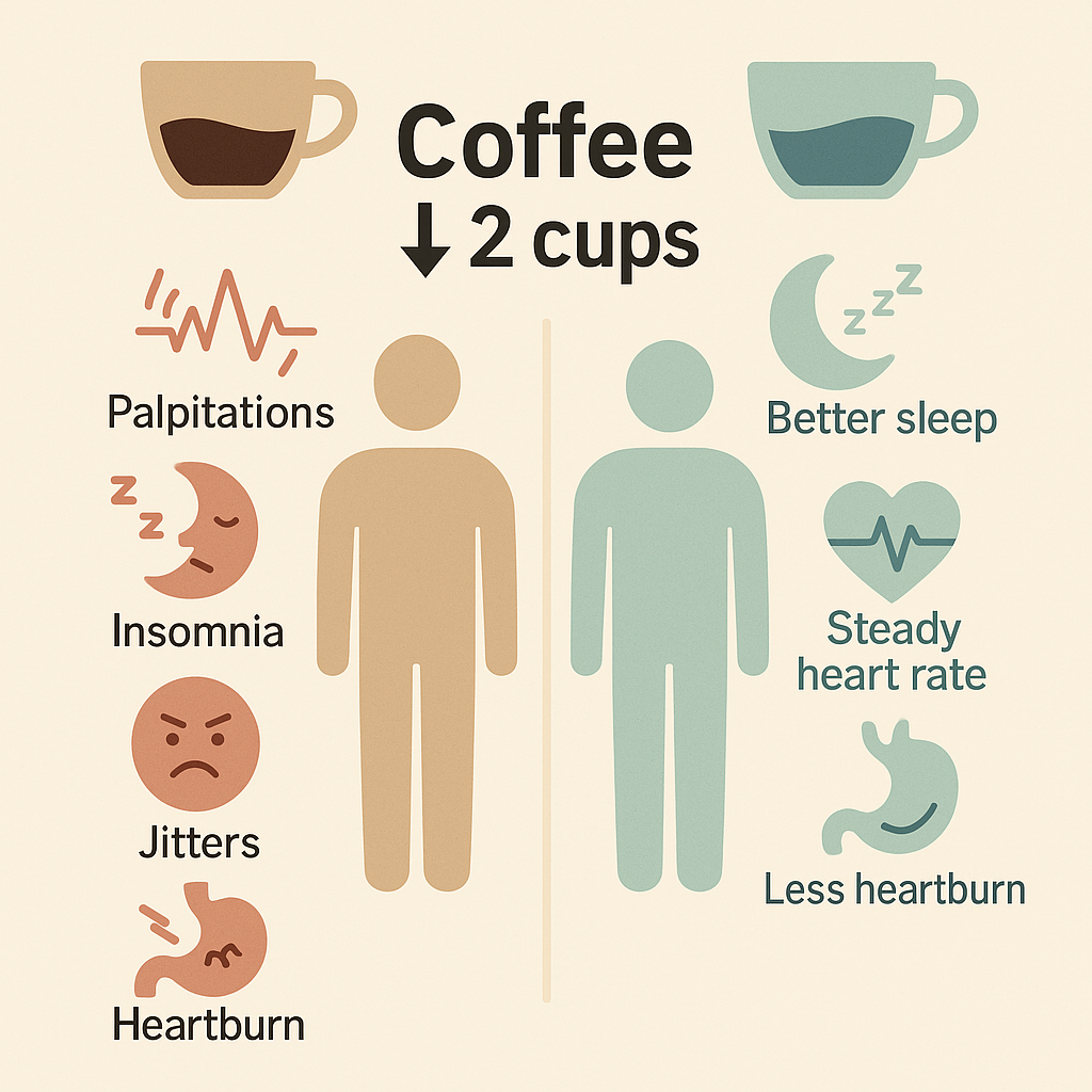 커피를 하루 2잔만 줄이면 몸에서 일어나는 변화 7가지