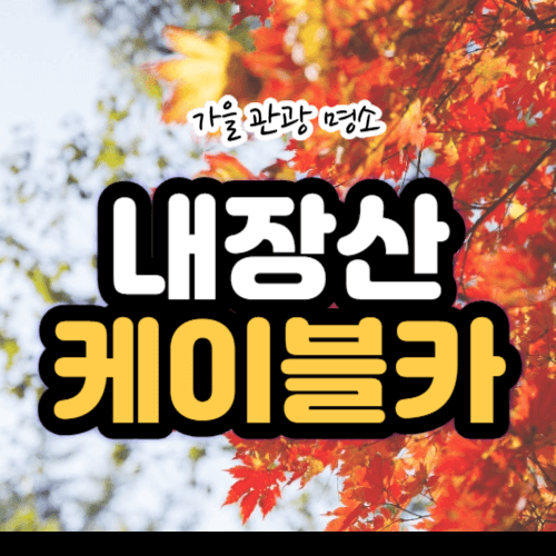 내장산 케이블카 요금 정보&#44; 시간&#44; 식당&#44; 숙소