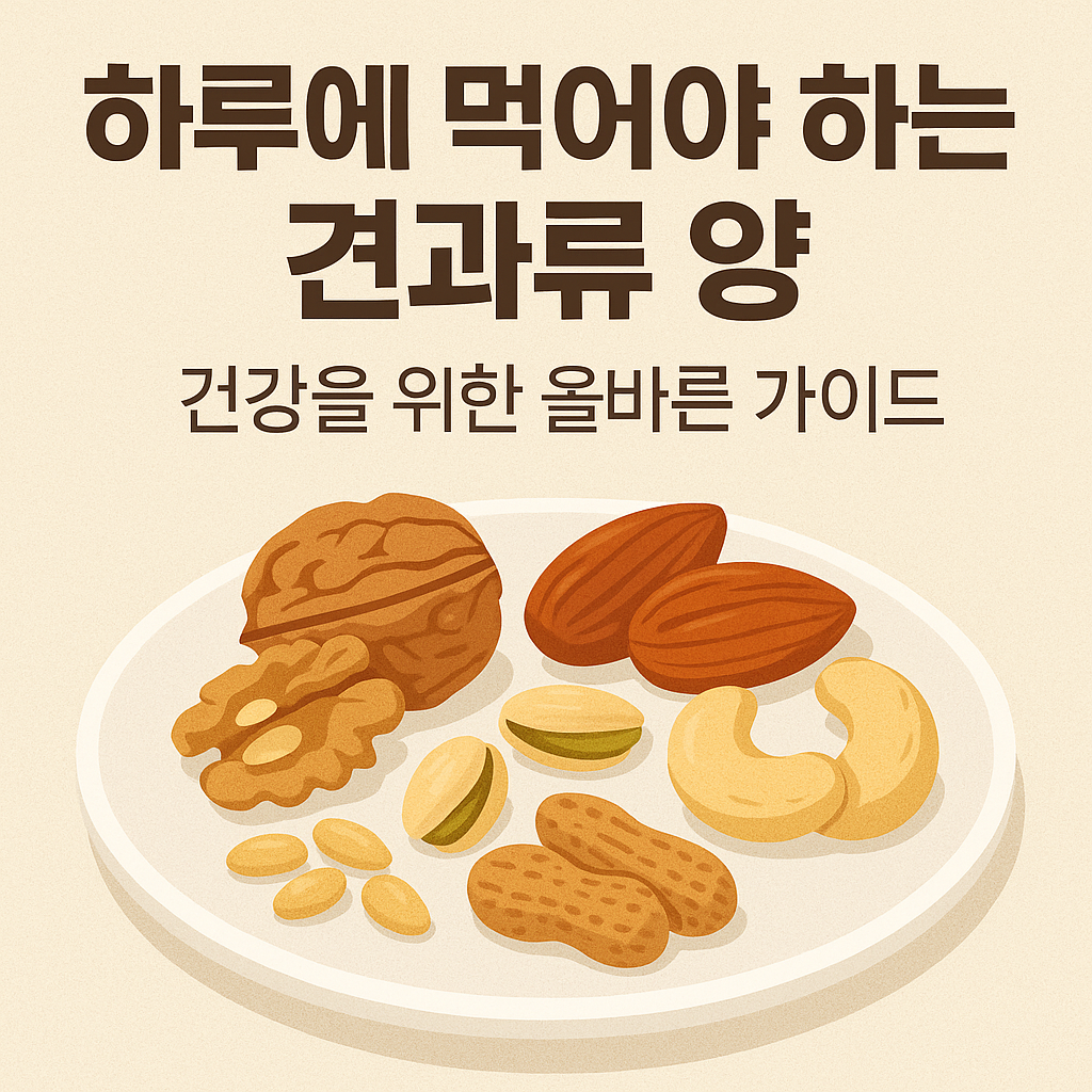 하루에 먹어야 하는 견과류 양, 건강을 위한 올바른 가이드