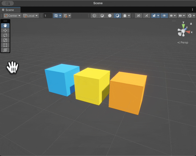 유니티 버텍스 스냅핑 사용 방법 - v키를 누르고 원하는 버텍스를 드래그하면 된다.