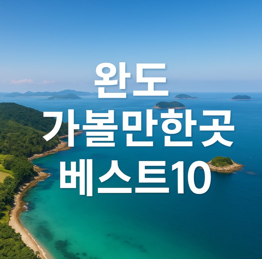 완도 가볼만한곳 베스트10