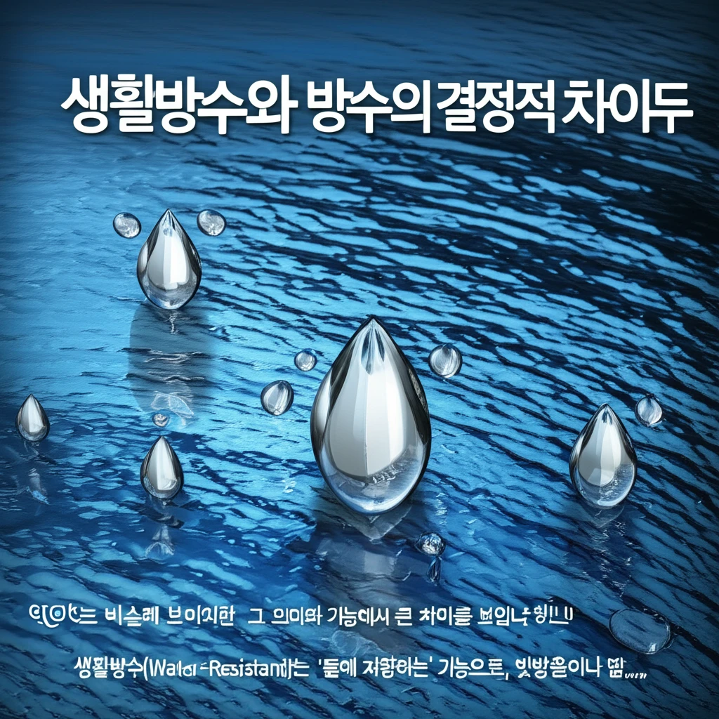 생활방수 vs 방수 완벽 해부: 전자..