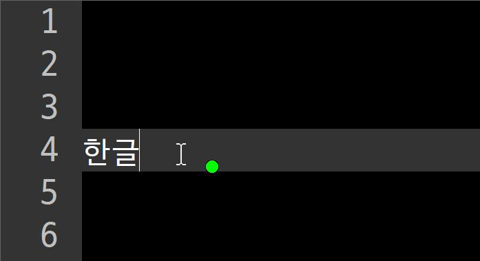 IME Cursor 한글에서도 작동