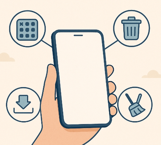 휴대폰 저장공간 확보하는 방법