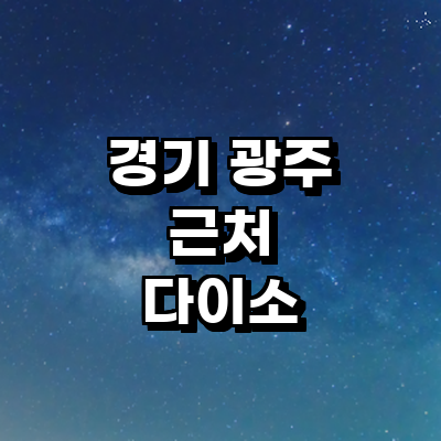 경기도 광주 종합생활용품 다이소