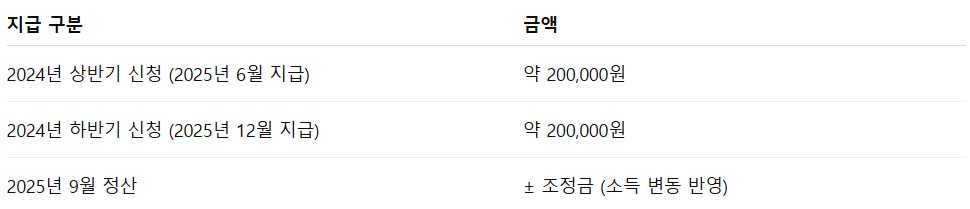 근로장려금 반기 지급일 6월