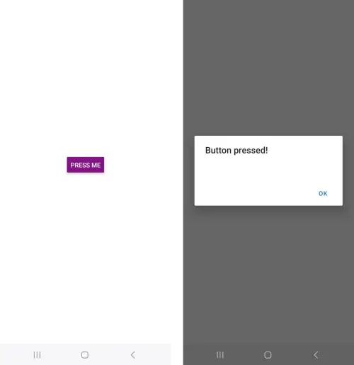 버튼 컴포넌트 구현 화면 예시