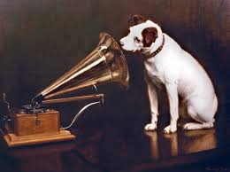 프랜시스가 그린 His Master's Voice 원본 그림을 보여주는 이미지