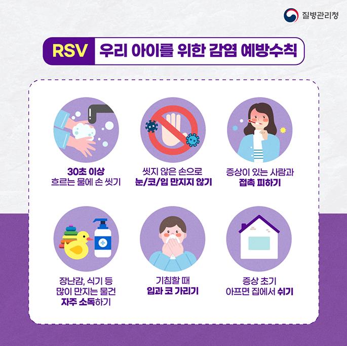 RSV 감염증의 증상, 예방법, 치료법