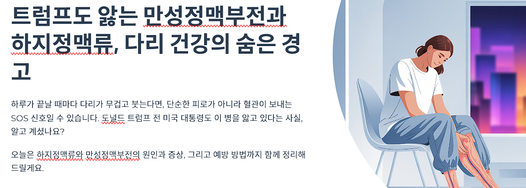 다리 건강의 숨은 경고