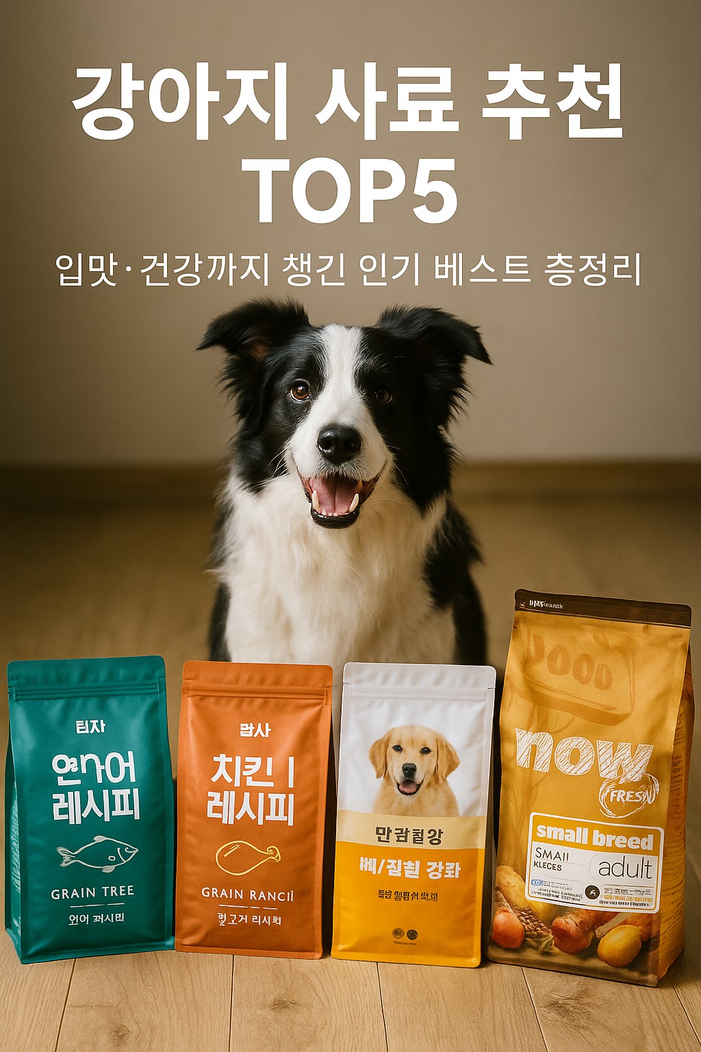 강아지 사료 추천 TOP5