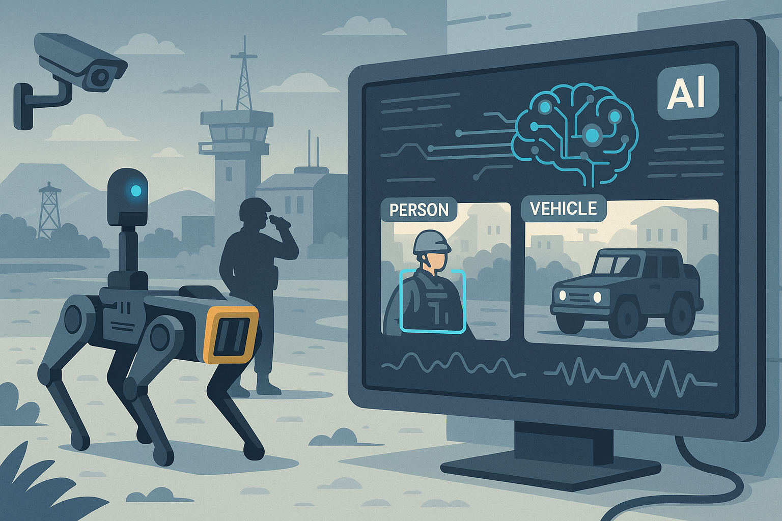 로봇, 국방 일러스트