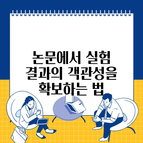 논문에서 실험 결과의 객관성을 확보하는 법