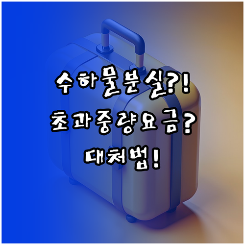 콴타스 수하물 분실 대처와 초과 중량..