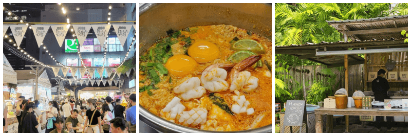 방콕 야시장, 똠얌라면, 빠톰 오가닉 리빙 사진