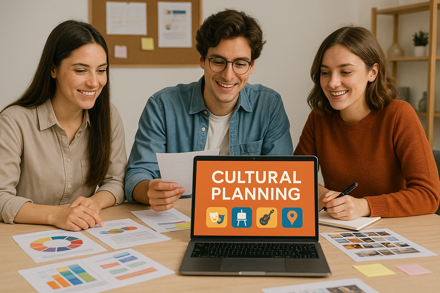 문화기획학과 전공하는 학생들의 모습