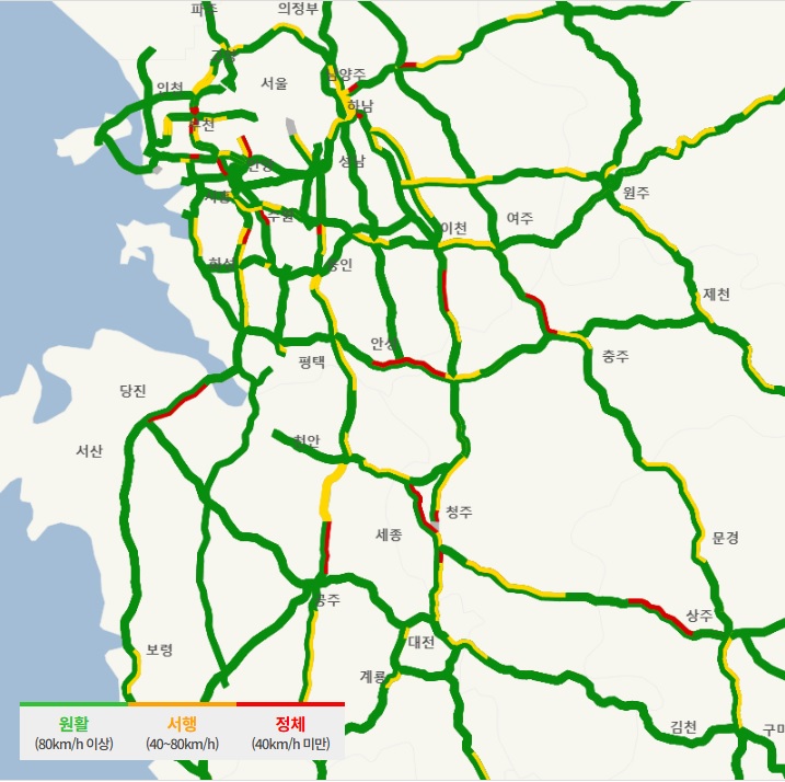 설 연휴 18일 귀경길 정체예상시간