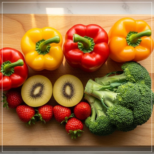 면역력 높이는 음식 채소 파프리카 색깔별 비타민C 함량 비교