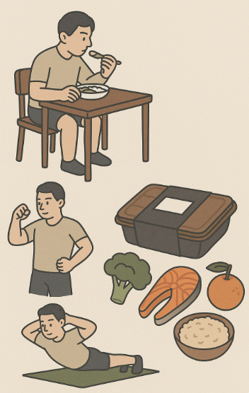 혼밥족 운동 루틴과 식단