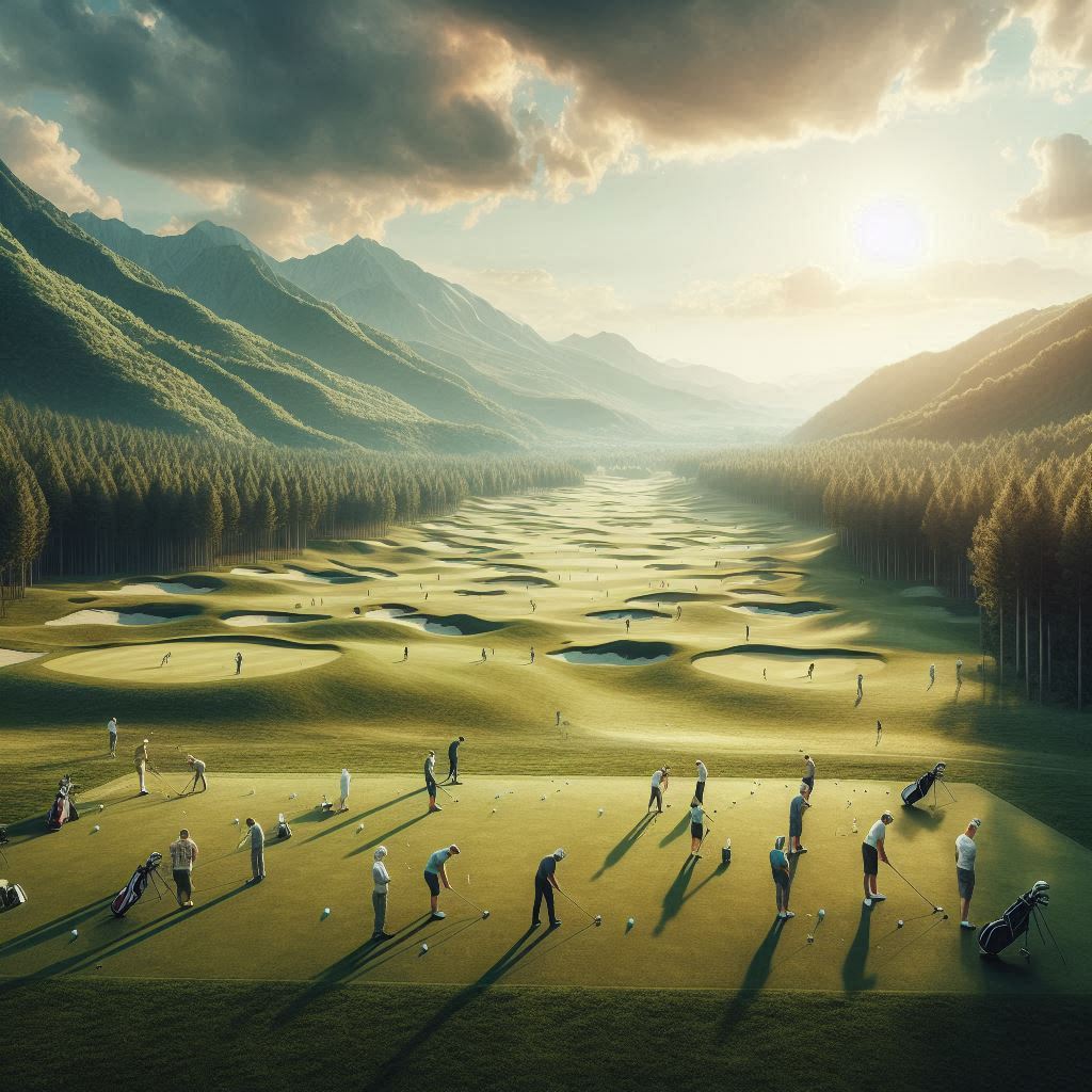 실외골프연습장 배경