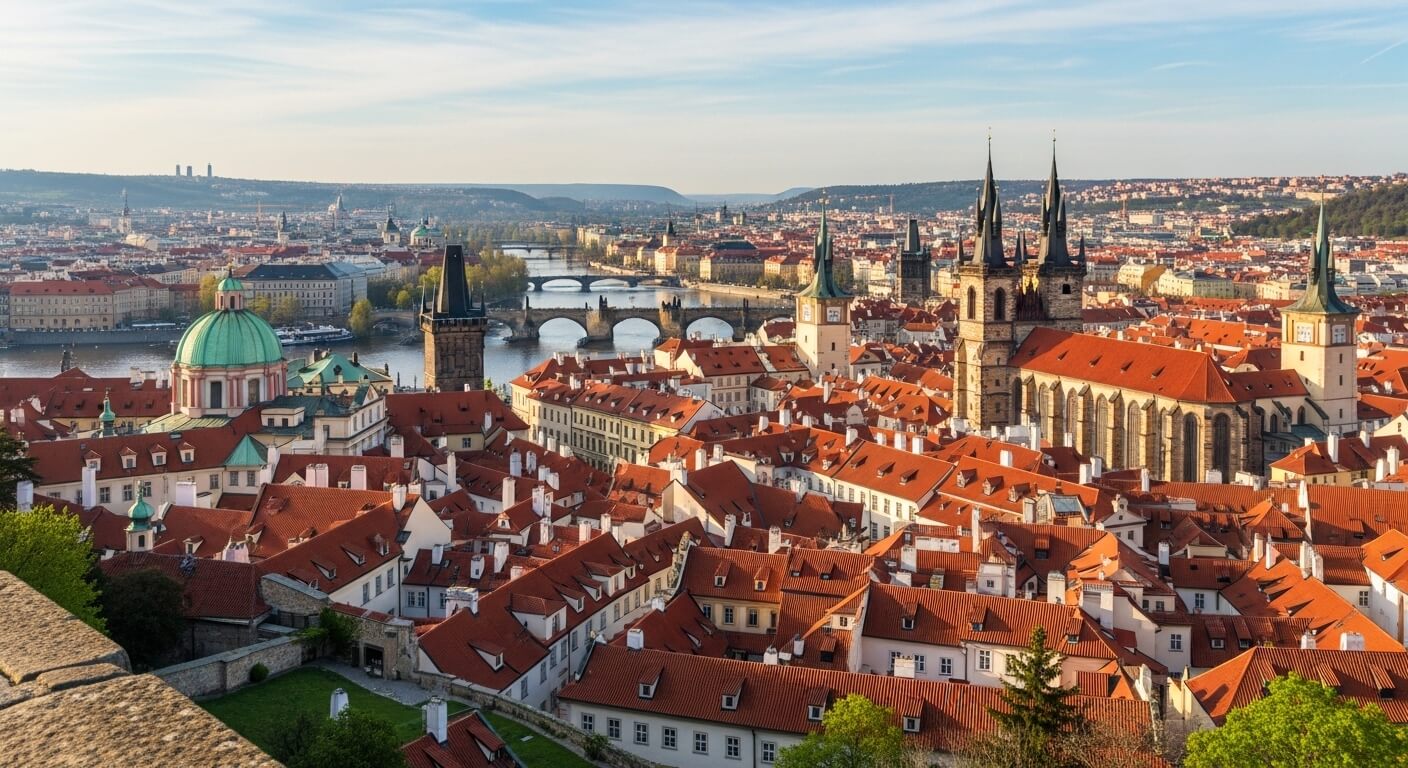 바람을 따라 내려가며 마주한 프라하의 고즈넉하고 평화로운 풍경