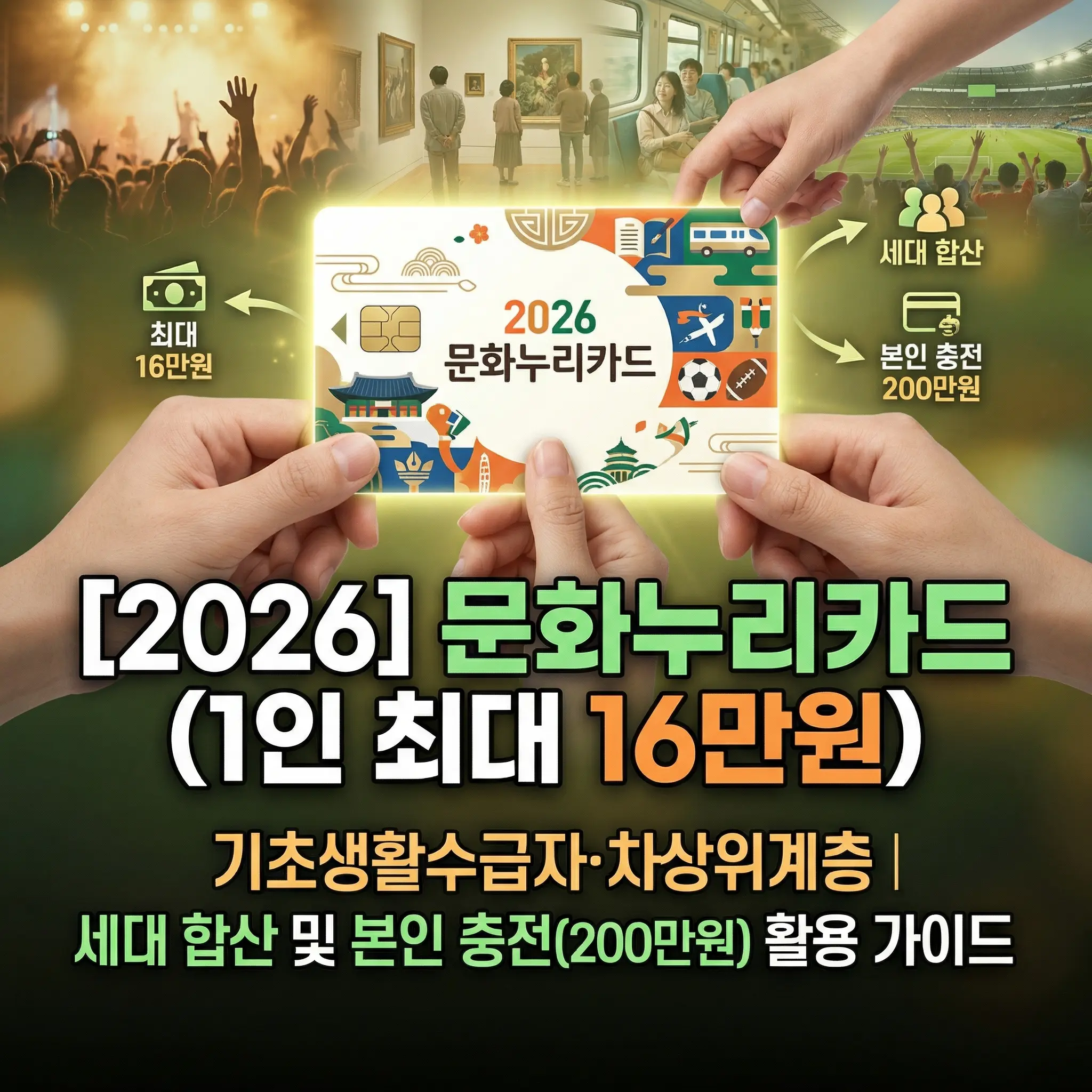 2026 문화누리카드 사용처 가맹점 리스트 안내 이미지, 신청 방법 및 잔액 합산 활용 가이드