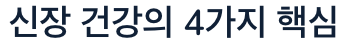 신장에 좋은 4가지 핵심