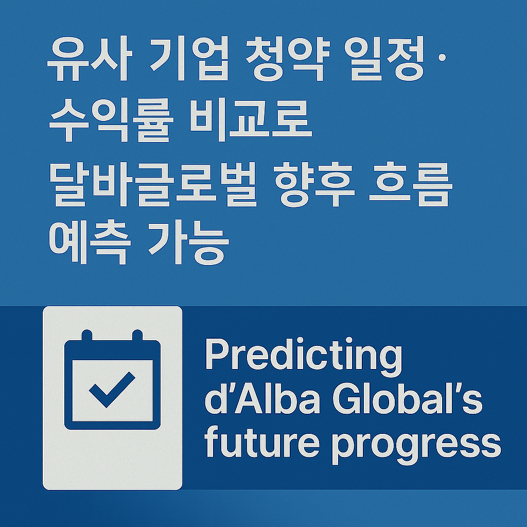 달바 글로벌 수요예측 유사 공모주