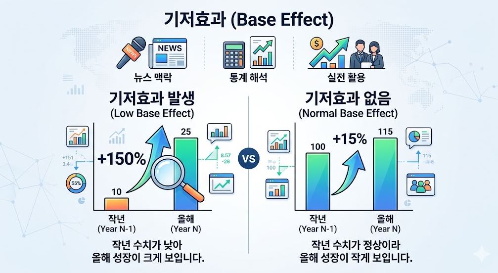기저효과 설명사진