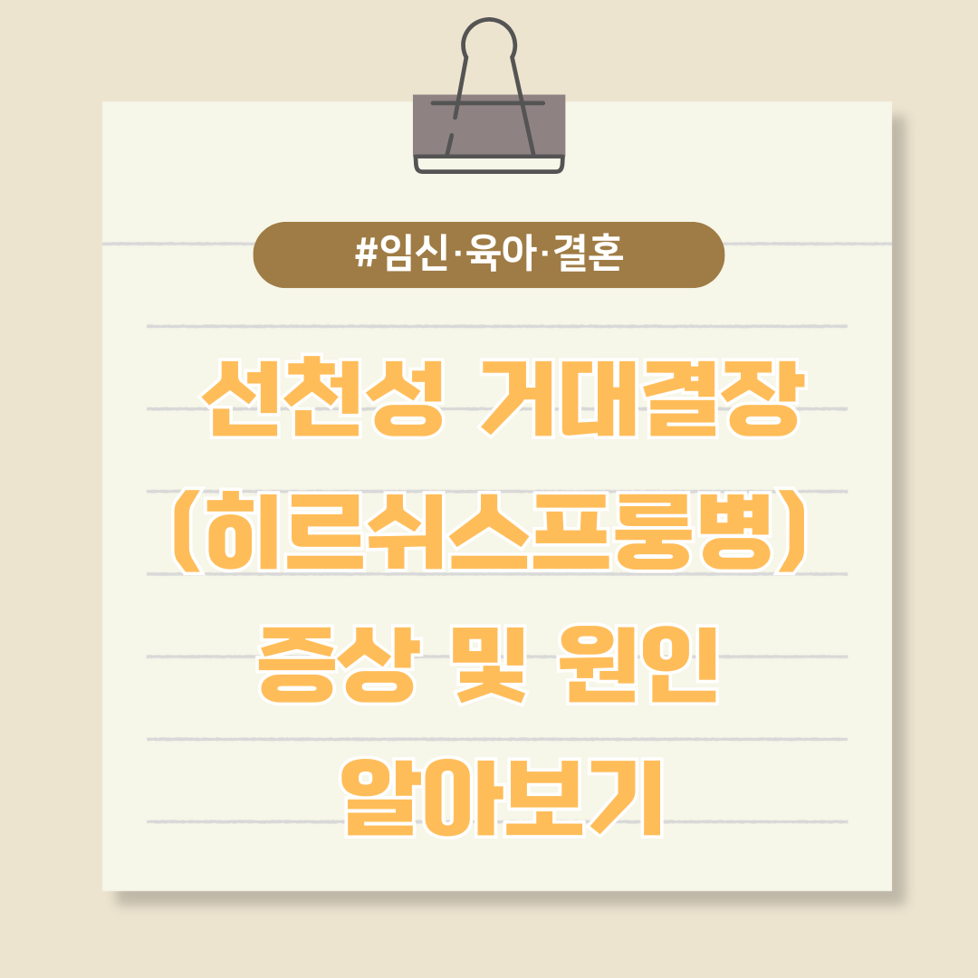 선천성 거대결장(히르쉬스프룽병) 증상 및 원인 알아보기