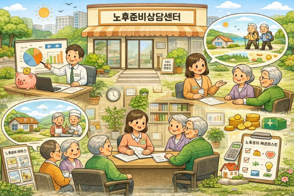 노후준비서비스 필요성, 지원 영역, 대상