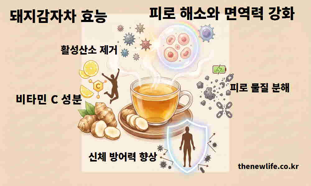 돼지감자차 효능 피로 해소 면역력 강화