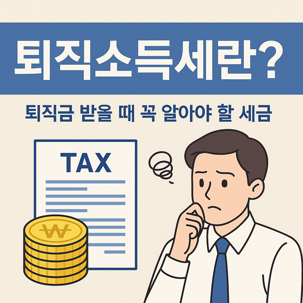 퇴직소득세 계산법