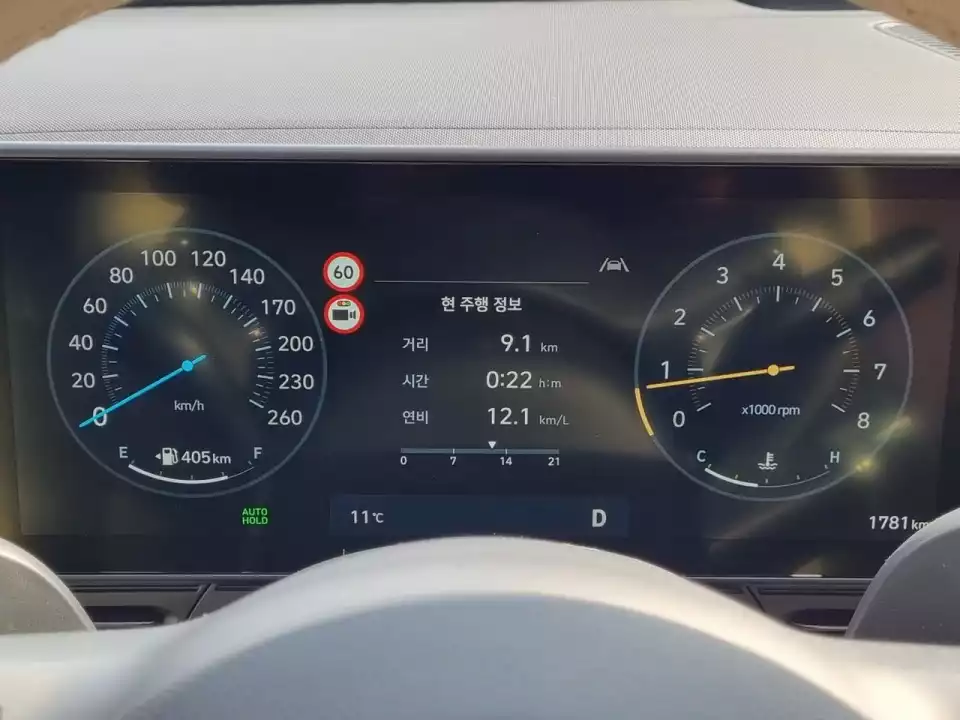 코나의 오토 홀드 반응은 꽤 빨랐습니다.