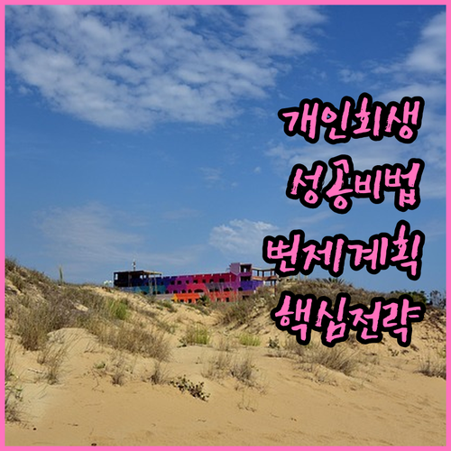 개인회생 성공의 열쇠 변제 계획 작성