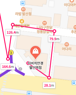 다비치안경점-발산역점-주차장가는길