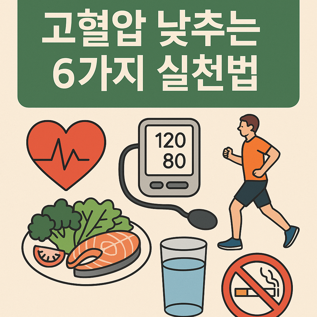 고혈압관리 혈압낮추는방법 혈압약 심혈과질환예방 건강관리 식이요법 저염식 운동효과 BMI관리 생활습관개선.png