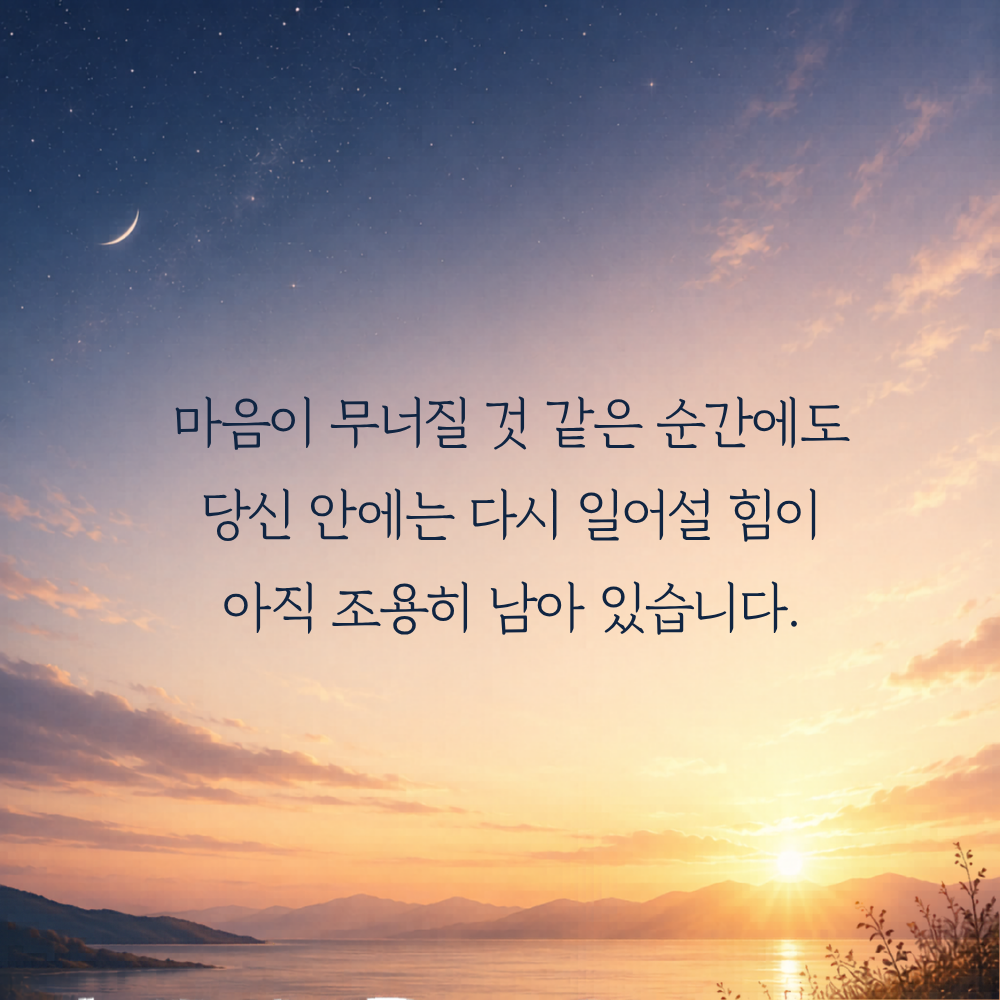 마음의 위로가 되는 글 힘이 되는 글귀 문구 이미지 모음