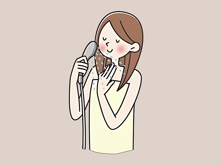 샤워를-하는-여성