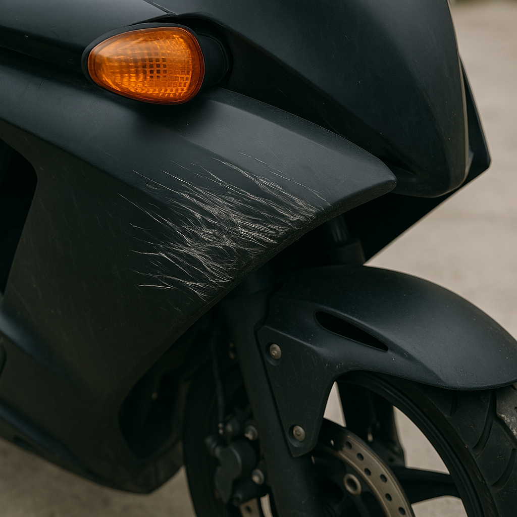 오토바이 플라스틱 부품 스크래치