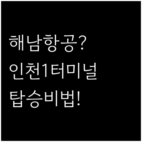 중국해남항공 인천공항 제1터미널 탑승..