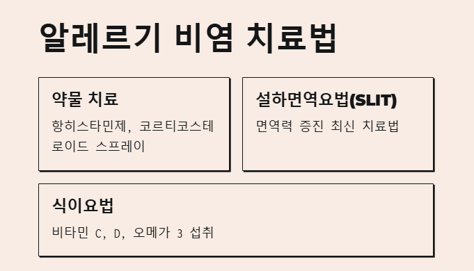 알레르기 비염 치료방법