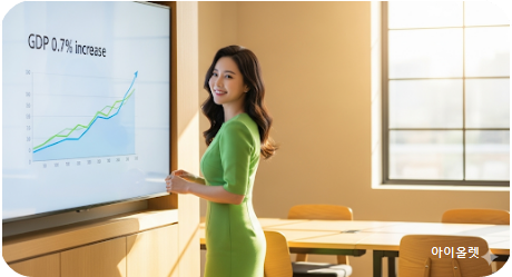 2분기 GDP 0.7% 상승