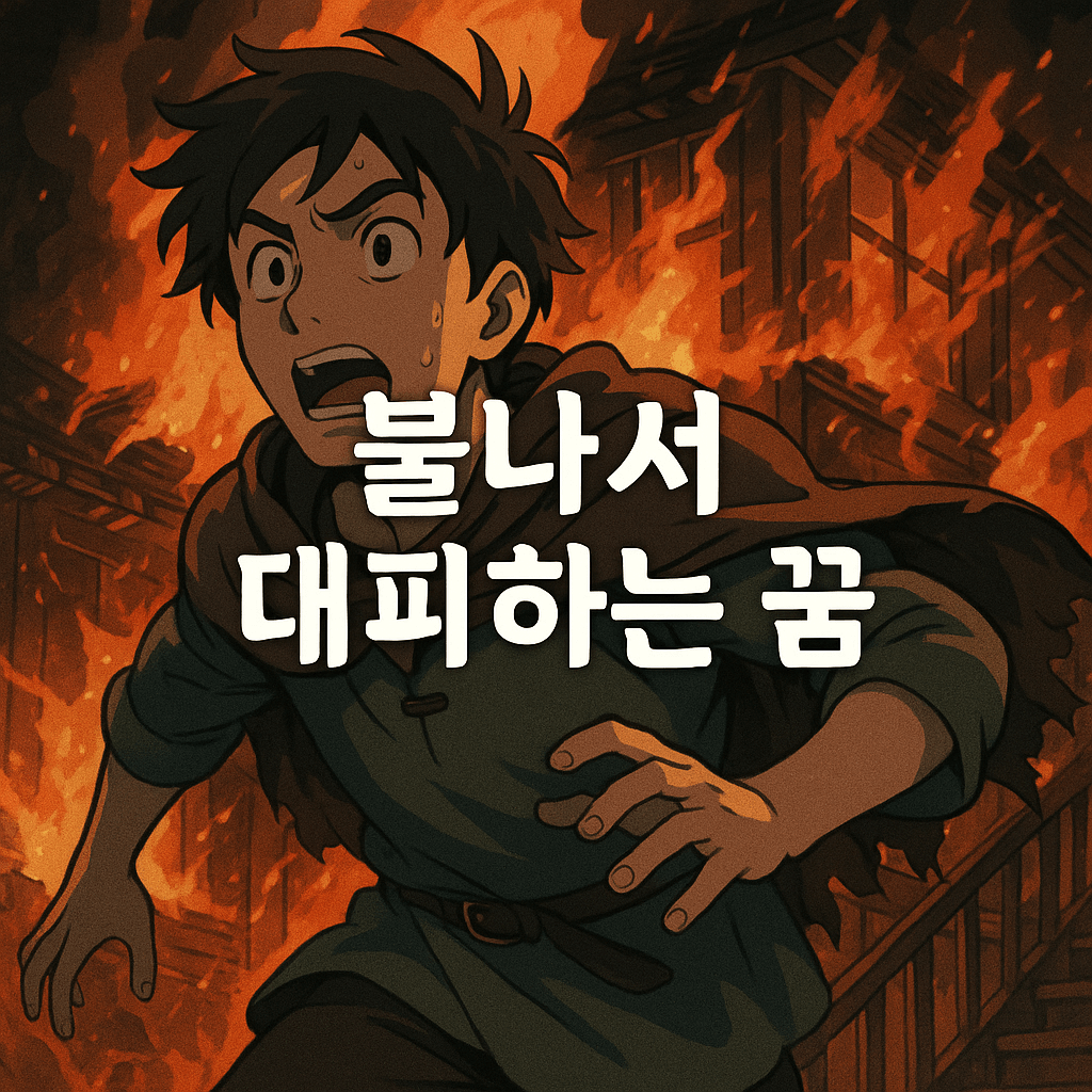 불나서 대피하는 꿈 해몽