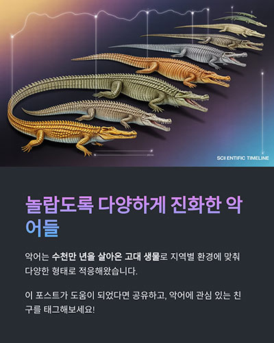 환경에 따라 놀랍도록 다양하게 진화했다
