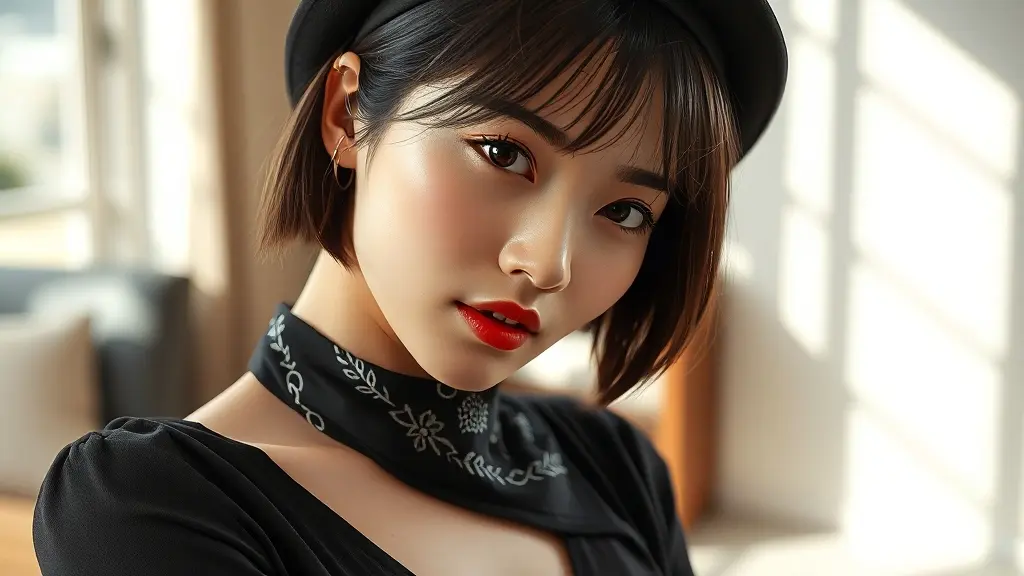 조여정 숏컷 동안 스타일링 변신