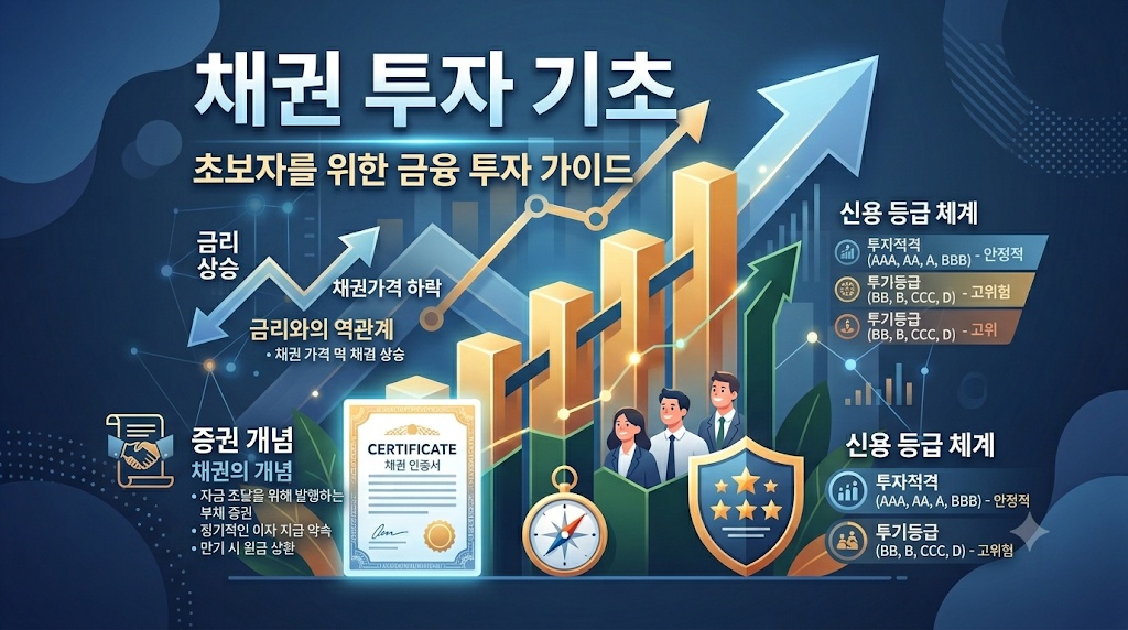채권 투자 기초 (증권 개념, 금리 관계, 신용 등급)